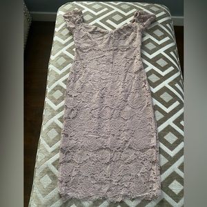 CROCHET LACE MIDI DRESS